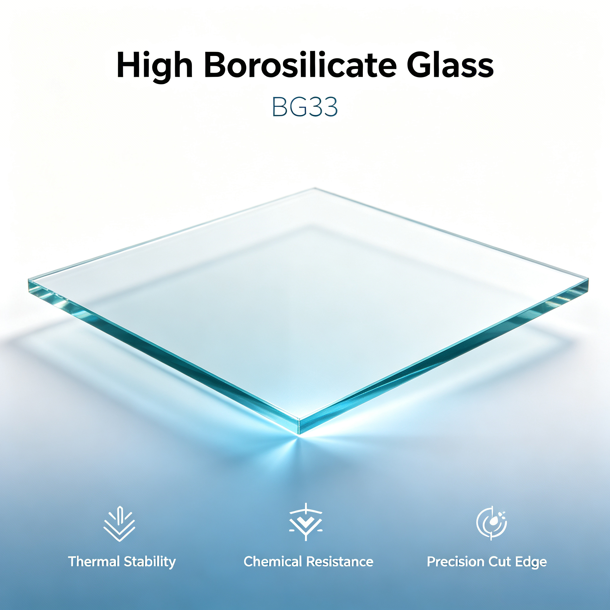 BG33 Borosilicate Glass product appearance reference
