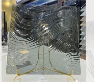 Flowing Lines decorative glass sample