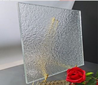 Fine Pebble Texture decorative glass sample