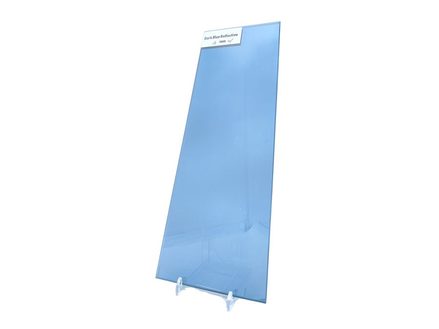 Dark Blue Reflective Glass — Dark Blue Reflective 4mm