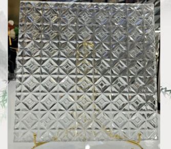 Star Facets decorative glass sample