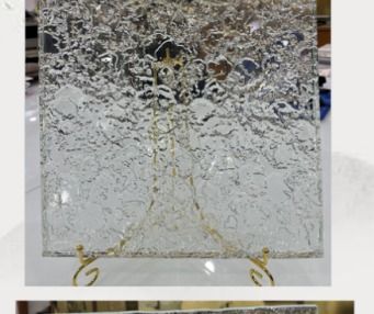 Ripple Texture decorative glass sample